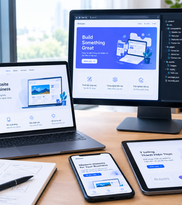 Không gian thiết kế web đa thiết bị Không gian thiết kế web đa thiết bị