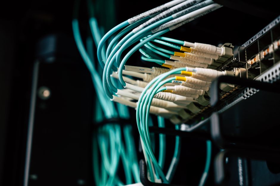 Cybersecurity infrastructure, data protection, server racks